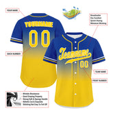 Custom Blue Yellow Fade Fashion Personalized Authentic Baseball Jersey UN002-bd0b007b-a0